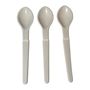 Tupperware Set of 3 1208 Vintage Hang On Baby Spoons